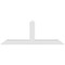 Ekena Millwork Portland Architectural Grade PVC Gable Bracket, 84"W x 31 1/2"H x 6"D x 6"F, 9/12 Pitch GBP084X32X0606POR00 - alternate 2